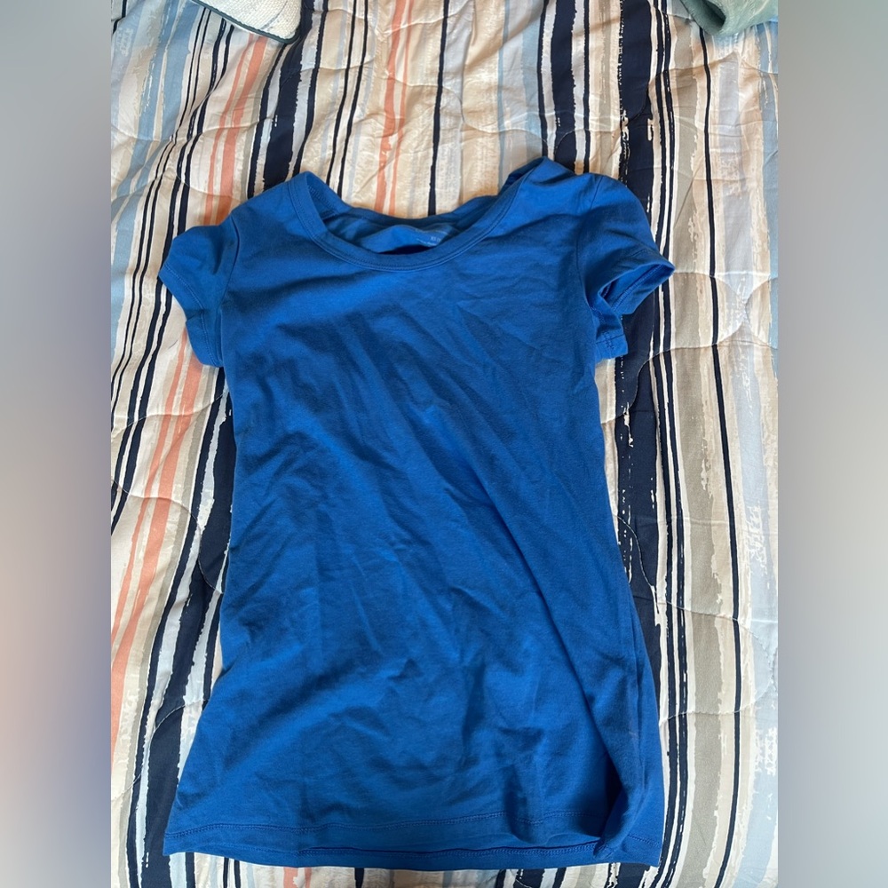 no boundaries fitted shirt, xs blue